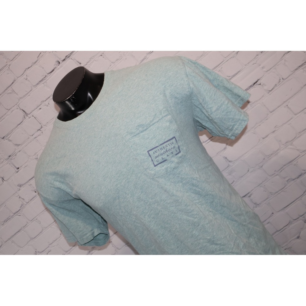 Southern Marsh T-Shirt Mens Large Blue Authentic Southern Class Pocket Tee
